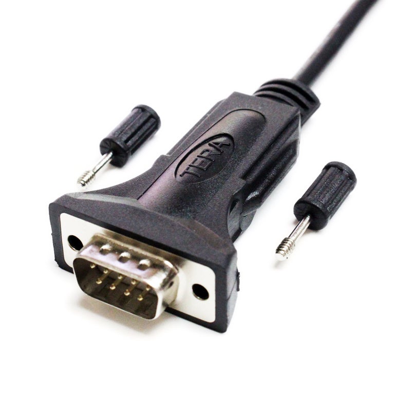 Tera Grand - Premium USB 2.0 to RS232 Serial DB9 Adapter Cable 6 Feet - Supports Windows 11, 10, 8, 7, Vista, XP, 2000, 98, Linux and Mac - Built with FTDI Chipset and Thumbscrews - Image 3